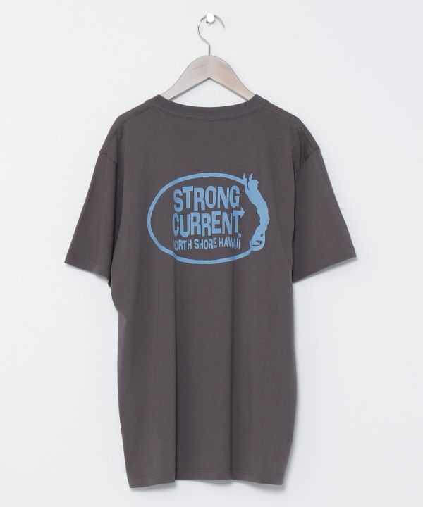 サーフメンズＴシャツ ＸＬ【STRONG CURRENT】(CHARCOAL): 『Kahiko